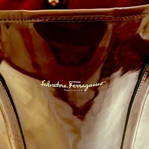 Salvatore Ferragamo Brown Tote Bag